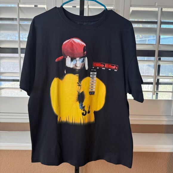 Billie Eilish Hit Me Hard And Soft Black Shirt Size Small Official 2024 Merch - Picture 1 of 4
